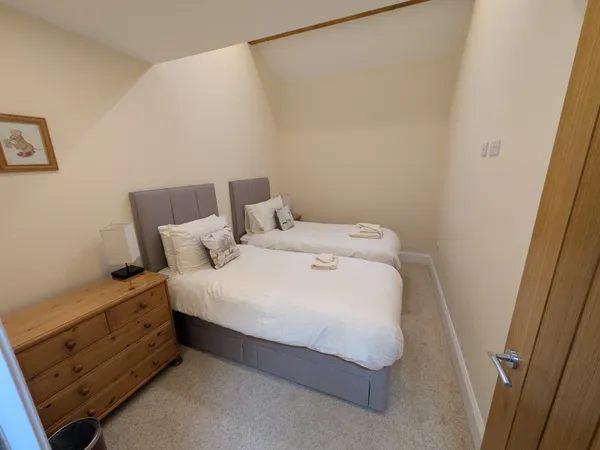 Twin bedroom at Hill Brook Barn